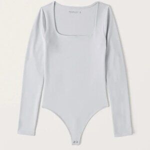 Abercrombie soft a&f seamless square neck bodysuit - Sz S